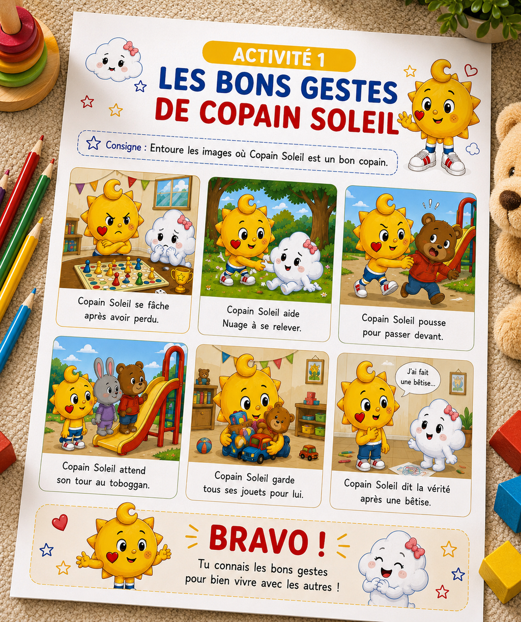 Les Petits Soleils – Tome 3 : J'apprends à vivre ensemble