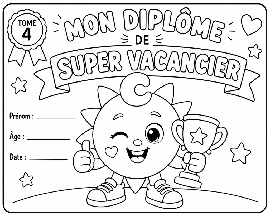 Cahier réutilisable Les Grandes Vacances de Copain Soleil ☀️
Jeux, découvertes, anglais & espagnol – 3 à 7 ans